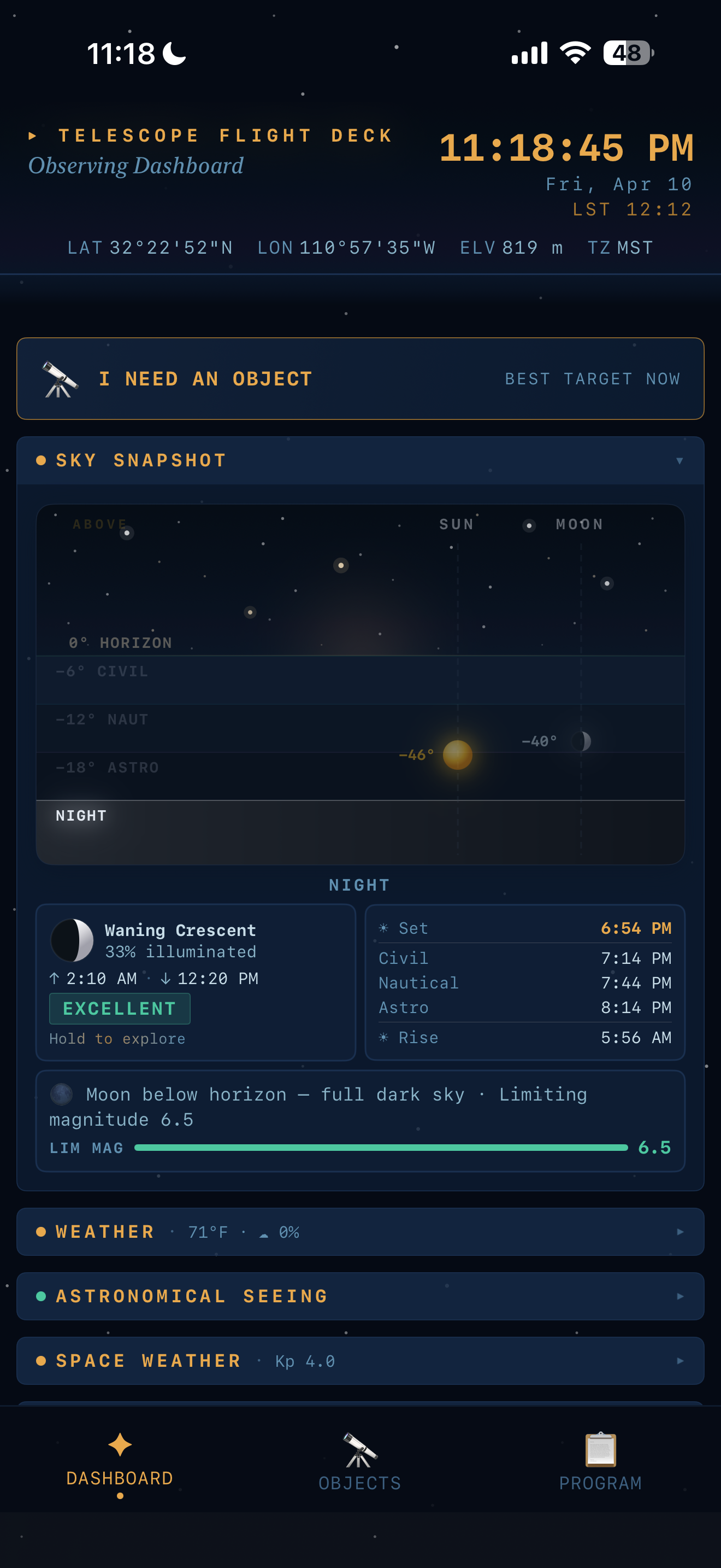 Observing Dashboard